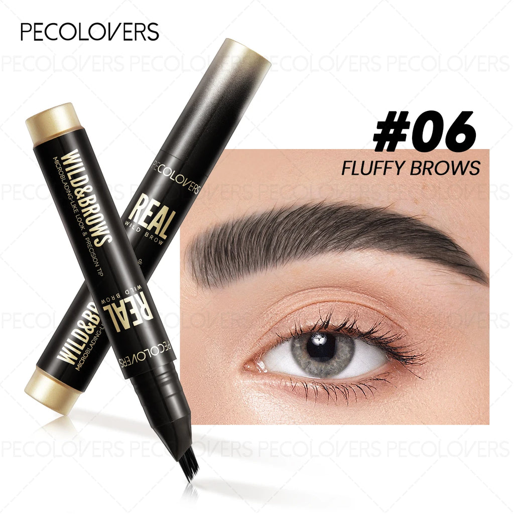 1PC Multi-Prong Pen Saves Your Hairline. It'S a Lazy Person'S Hairline Filling Pen with a Built-In Multi-Prong Brush Head Zpaxo 06