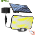 Outdoor Solar Lights with Sensor Floodlights Waterproof Super Bright Solar Lamp for Door Shed Patio Barn Garden Garage Zpaxo 234LED China Mainland