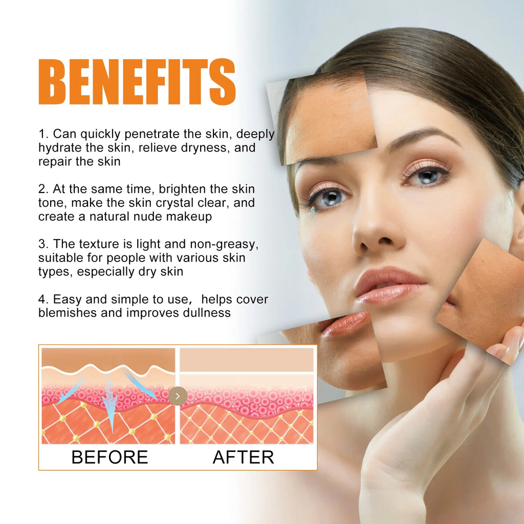 Face Cream Deep Hydration Waterlight Instant Whitening Moisturizing Zpaxo