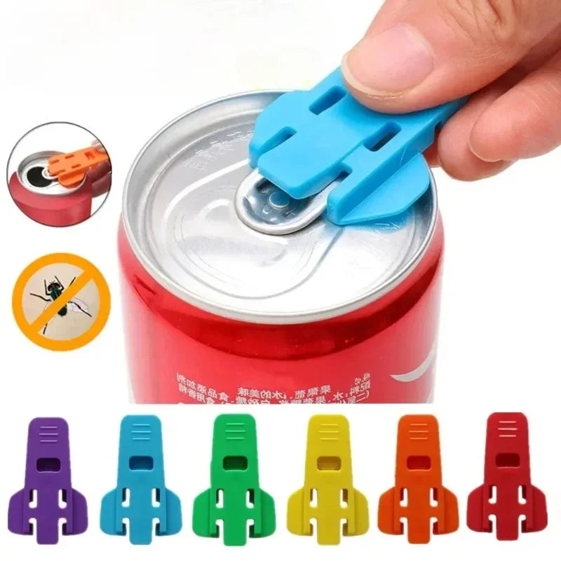 6-Pack Reusable Can Opener & Lid Sealer | Beer, Soda, Camping Can & Bottle Opener Zpaxo