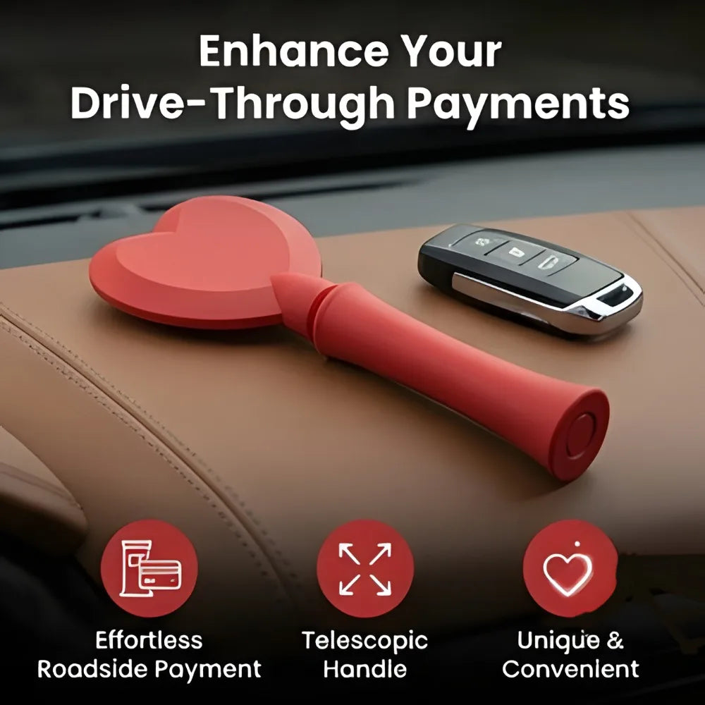 Creative Red Heart Wand Contactless Payment Magical Tap Pay Credit