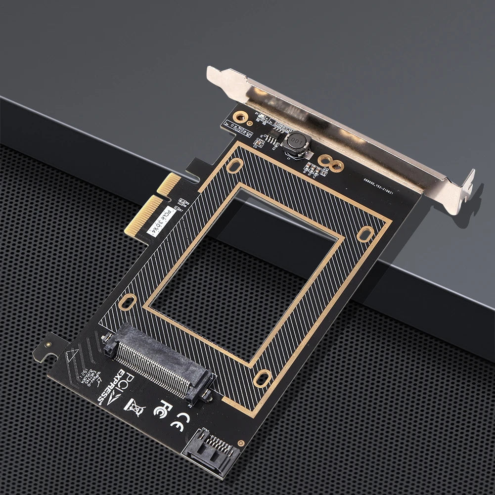 U.2 U2 SSD to PCI-e Adapter SFF8639 SFF 8639 SFF-8639 to PCIe PCI Express Converter Controller Expansion Card Add On Cards Zpaxo