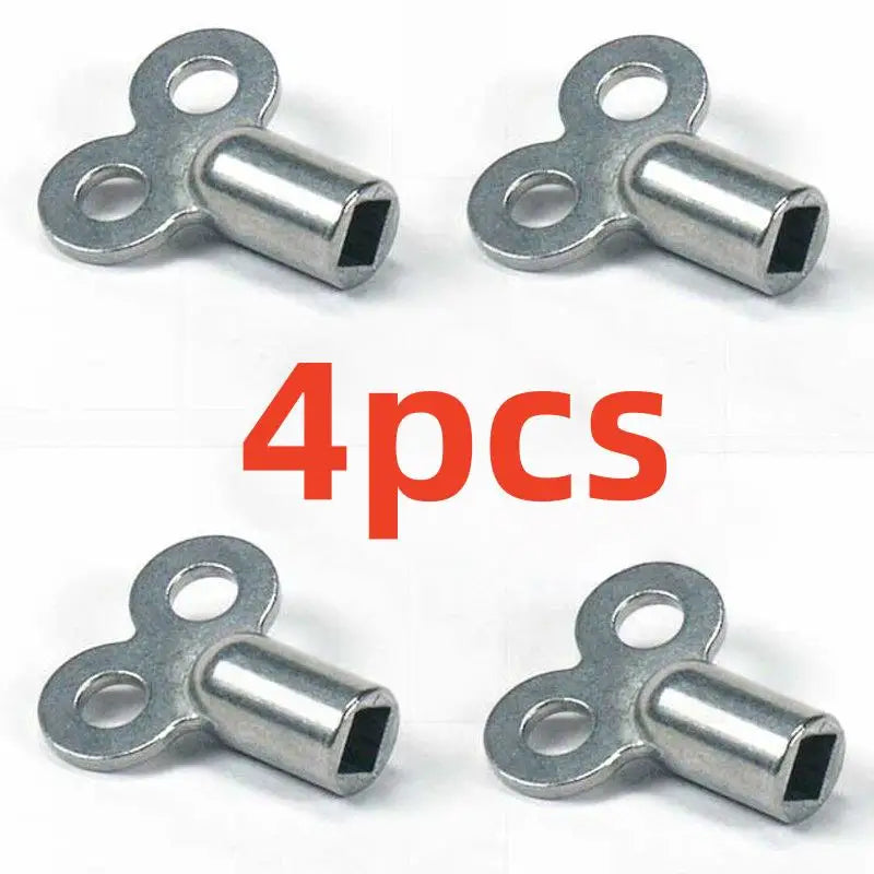 4pcs Radiator Valve Keys: Metal, Corrosion-Resistant, EU Thread, for Heating/Ventilation Zpaxo 4pcs