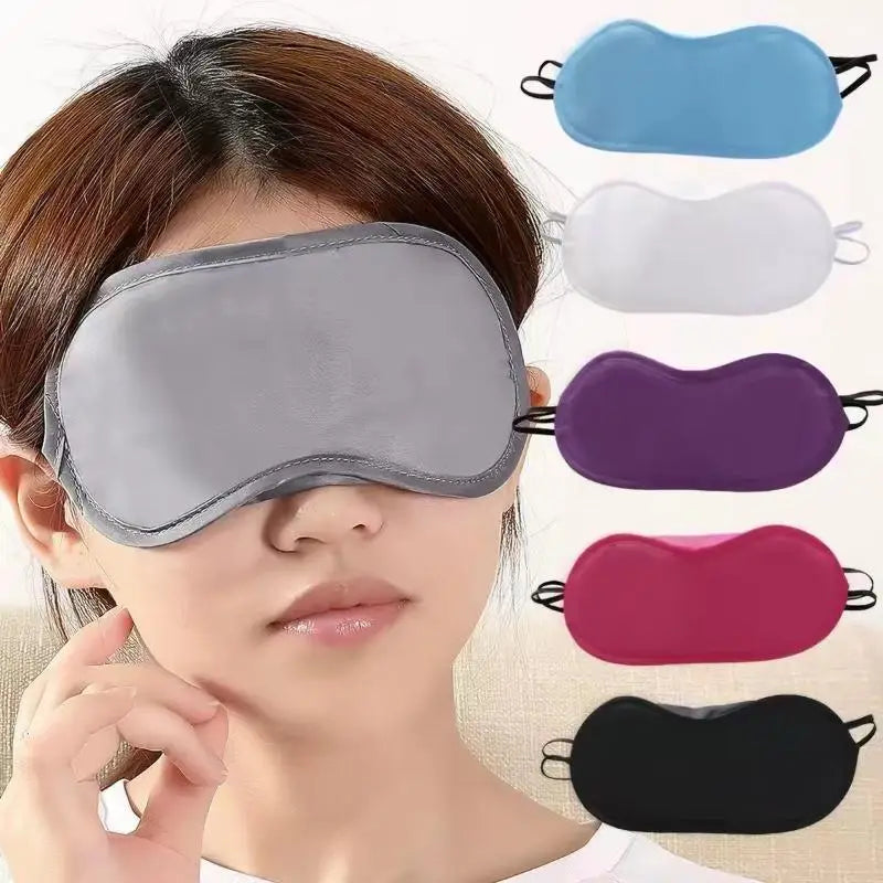 Multicolor Silky Sleep Eye Mask Light Blocking Soft Elastic Strap Zpaxo
