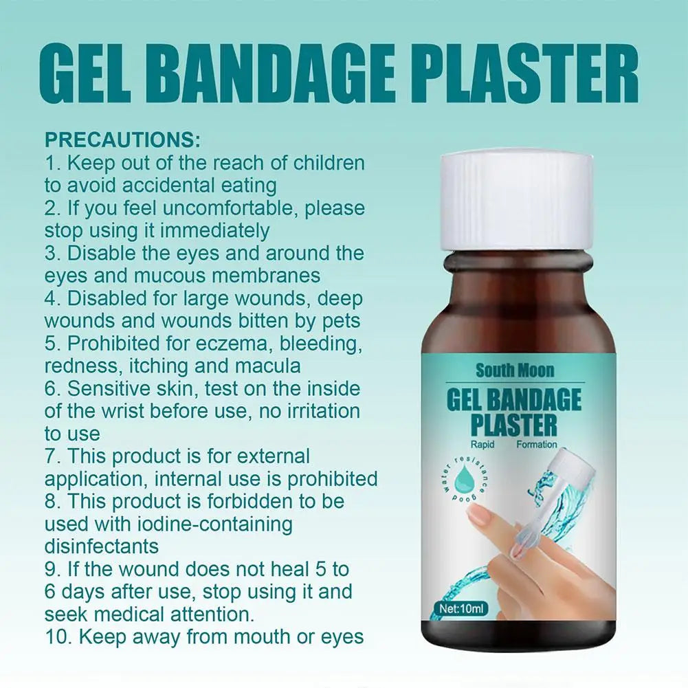 Waterproof Liquid Bandage Wound Healing Gel Spray | Breathable Liquid Bandage Gel Zpaxo