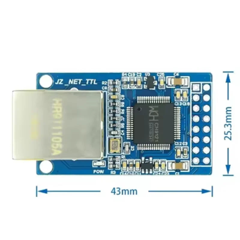 Serial port server CH9121, serial to Ethernet module, microcontroller networking module CH9121 Zpaxo Default Title
