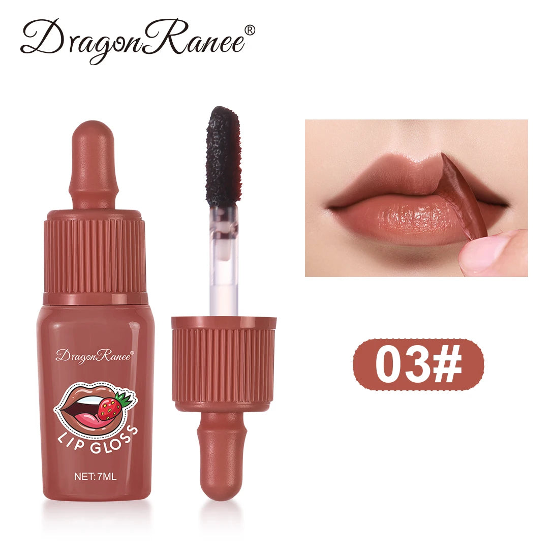 Peel-Off Lip Gloss, Velvet Matte, Moisturizing, Waterproof, Long-Lasting, Non-Fading Lipstick, Sweat-Proof, Delicate, Everyday Versatile Lip Color Zpaxo 3Dr205