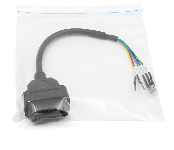 OBDII 16 Pin OBD OBD2 Female K Line CAN Jumper Tester Connector Car
