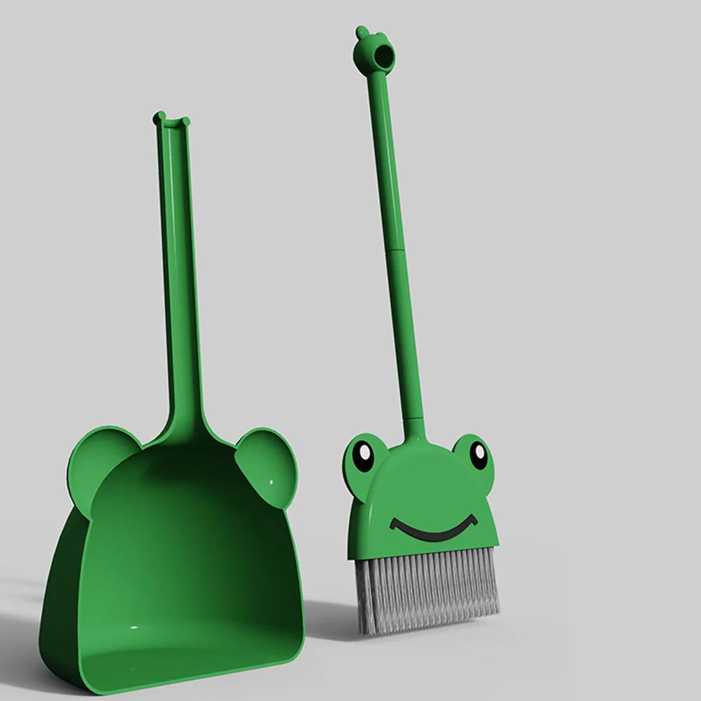 Kids Broom Toy – Toddler Educational Sweeping Tool Frog Design Kids Cleaning Toy Zpaxo