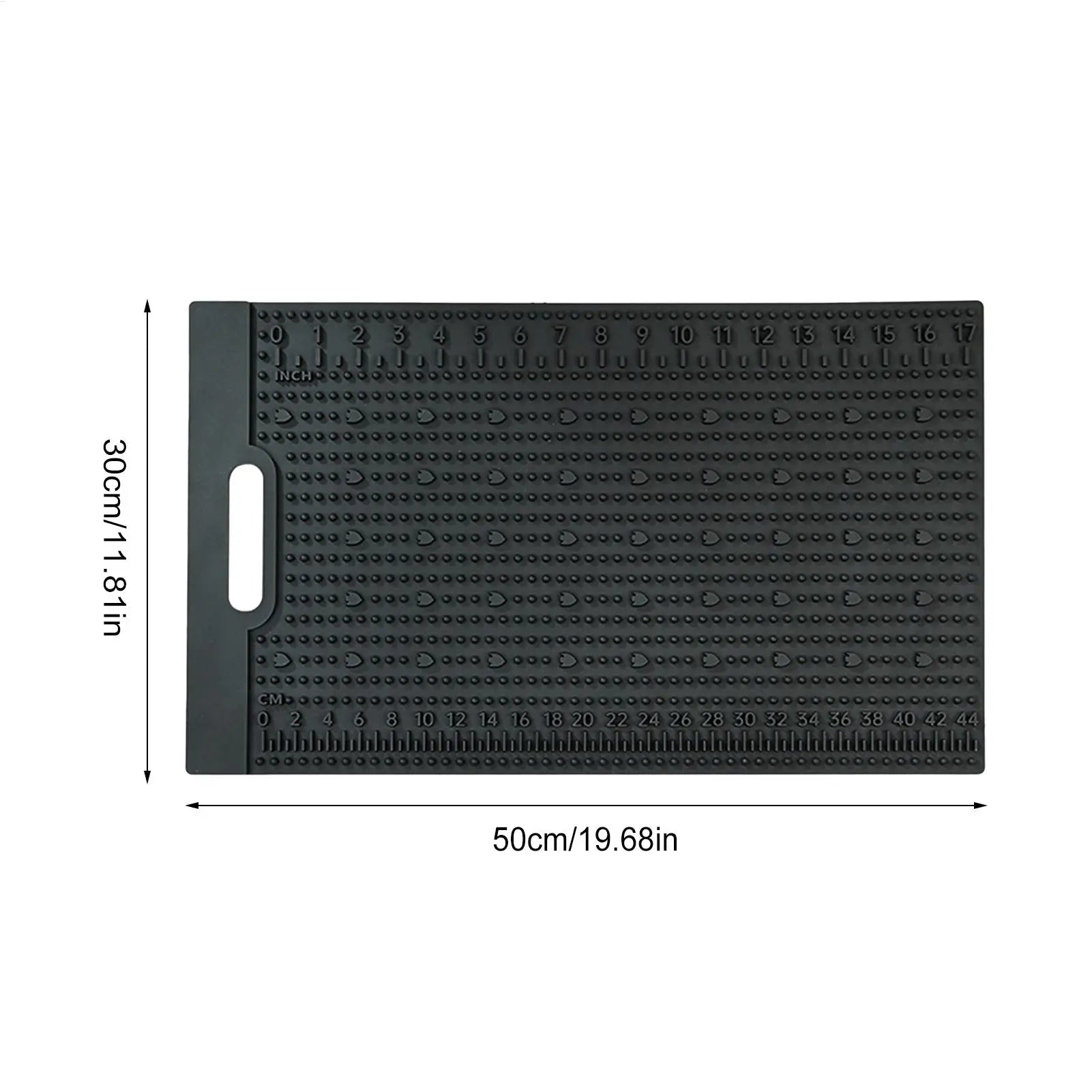 Fish Fillet Mat Non Slip PVC Cutting Board Measuring Scale Cleaning