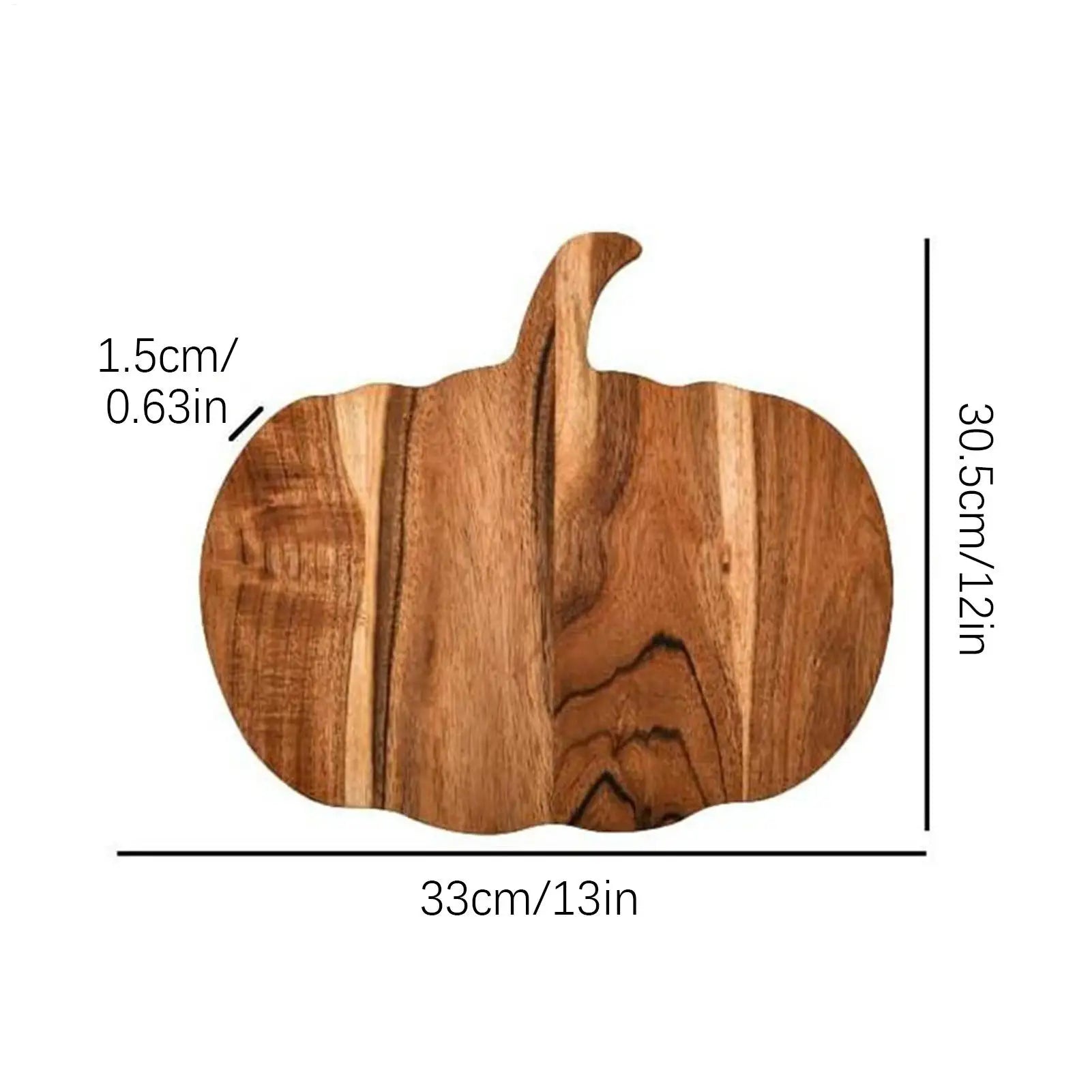 Kitchen Cutting Board Halloween Wooden Serving Platter Pumpkin Shaped Kitchen Wood Cutting Board With Handle for Chopping Meat Zpaxo