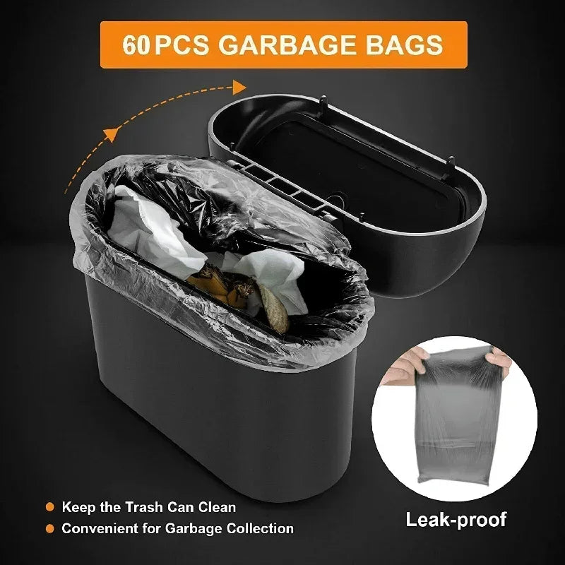 Car Trash Can with Lid Leak-proof Dustbin Mini Automotive Accessories for Car Door Cup Holder Seat Back Zpaxo