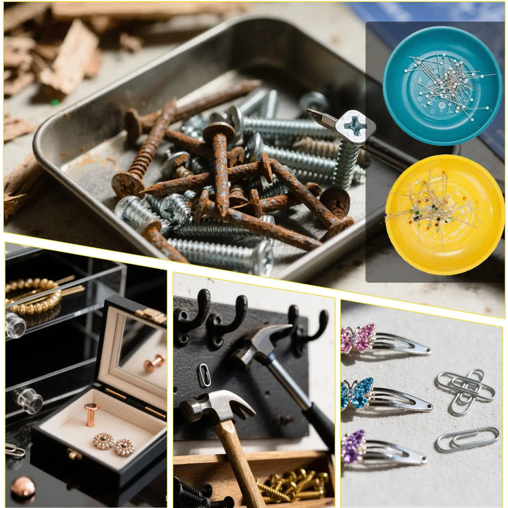 Magnetic Pin Holder Needle Tray Sewing Stainless Steel Hair Clips