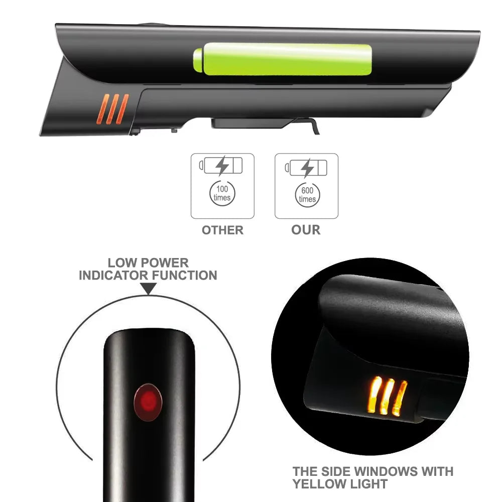 Toptrek Bicycle Light IPX5 Waterproof LED Bike Headlight Cycle Flashlight Handlebar USB Charging MTB Road Cycling Light Sets Zpaxo