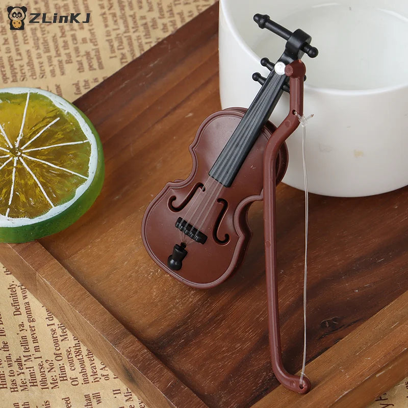 ▶Dollhouses Mini Violin Model Miniature Musical Instrument Decoration Accessories Zpaxo