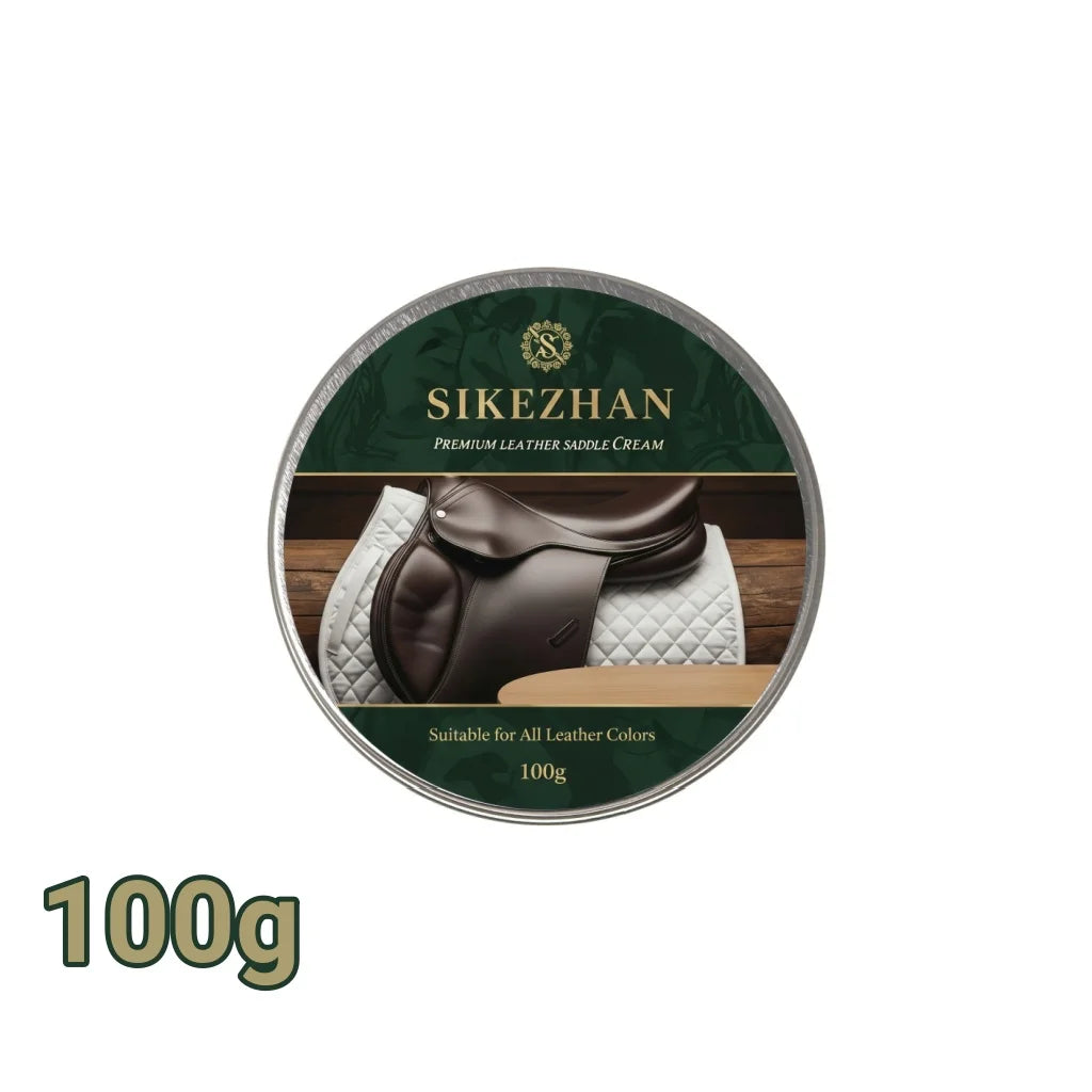 Professional High Quality Leather Saddle Cream Nourishing Softening Anti‑Crack Conditioner for Horse Saddles Cleaner Polishing Zpaxo 100g