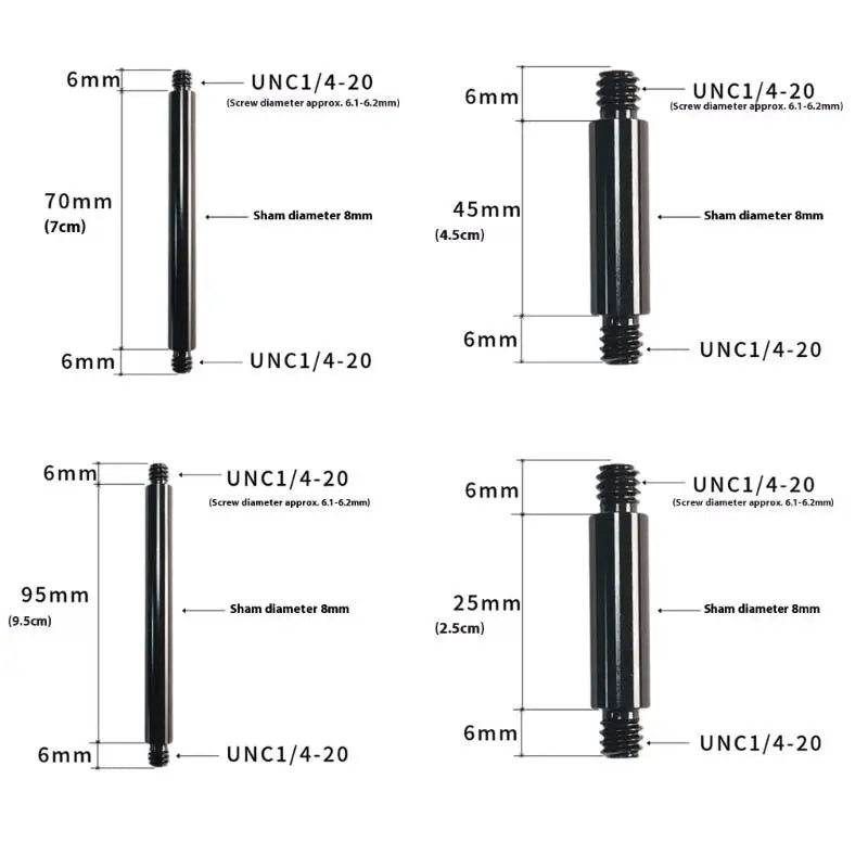 652F 1 4 Metal Rod Professional Photography Studio Gear DIY Projects Zpaxo