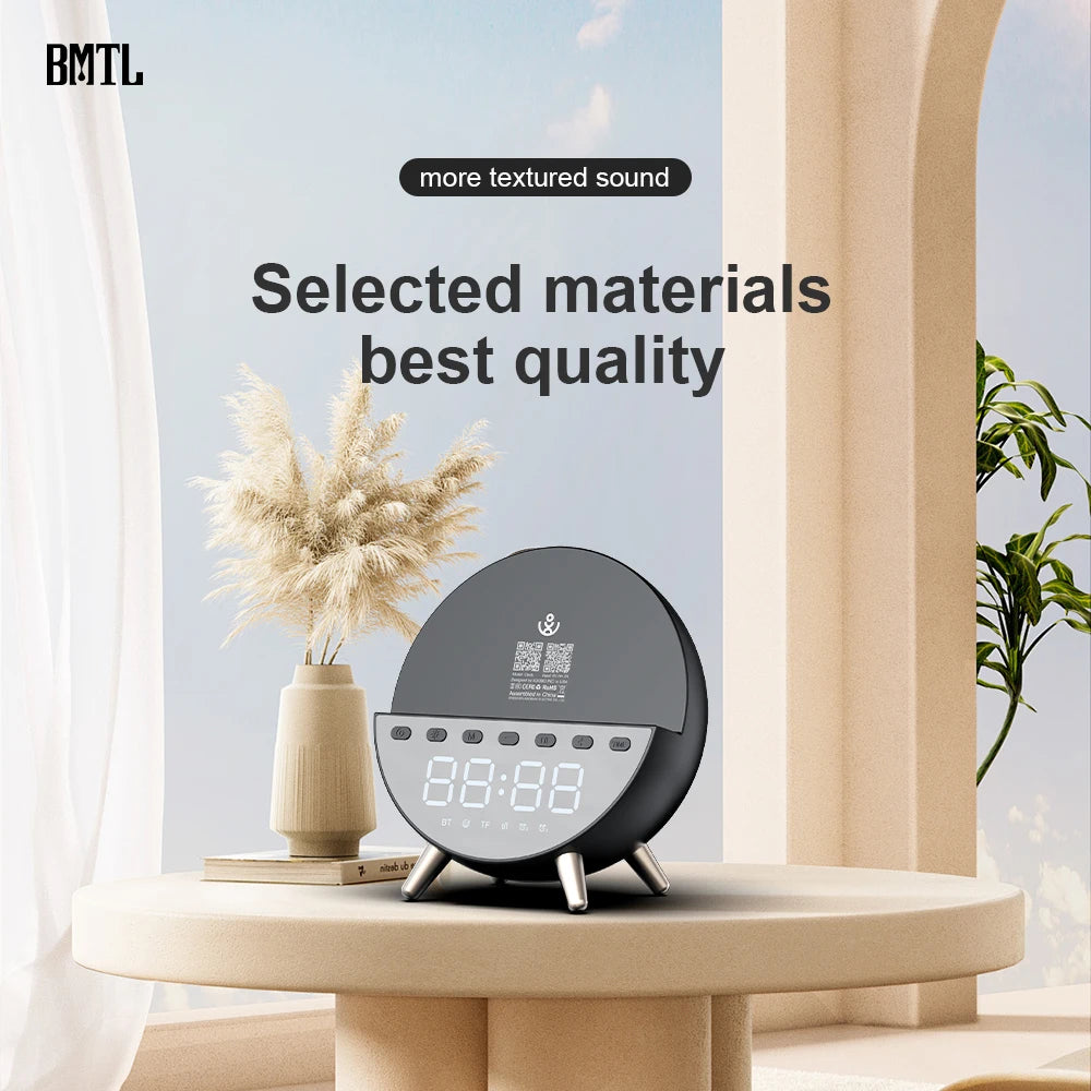 XDOBO Clock Bluetooth Speaker Wireless Portable Bass 1200mAh BT TF Zpaxo