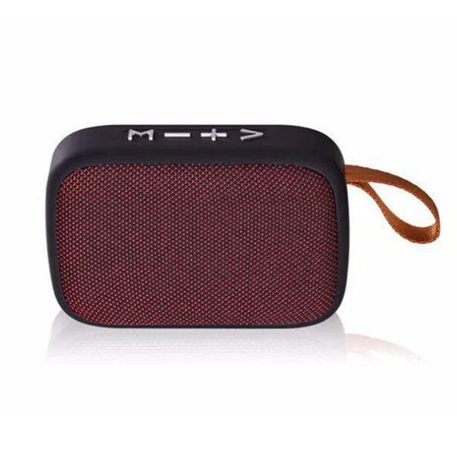 Portable Speaker Outdoor Bluetooth 5.0 Mini Loudspeaker Wireless 3D Stereo Music Player Surround HiFi Sound Box For Indoor Sport Zpaxo Red