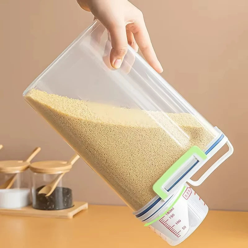 Moisture-proof Grain Jar Rice Jar Grain Storage Box Pet Food Bucket Storage Jar Sealed Bucket Filled Rice Bucket Zpaxo