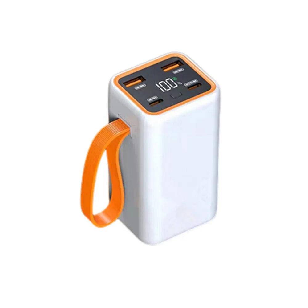 Detachable DIY Power Bank Case 4 21700 Battery PD 22 5W Fast Charging Zpaxo WHITE