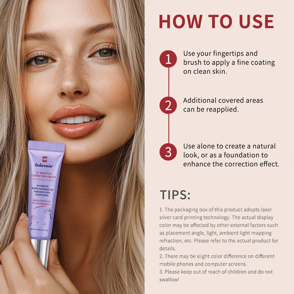 Centella CC Cream – Color-Changing Foundation, Full Coverage & Hydration CC Cream Foundation Zpaxo