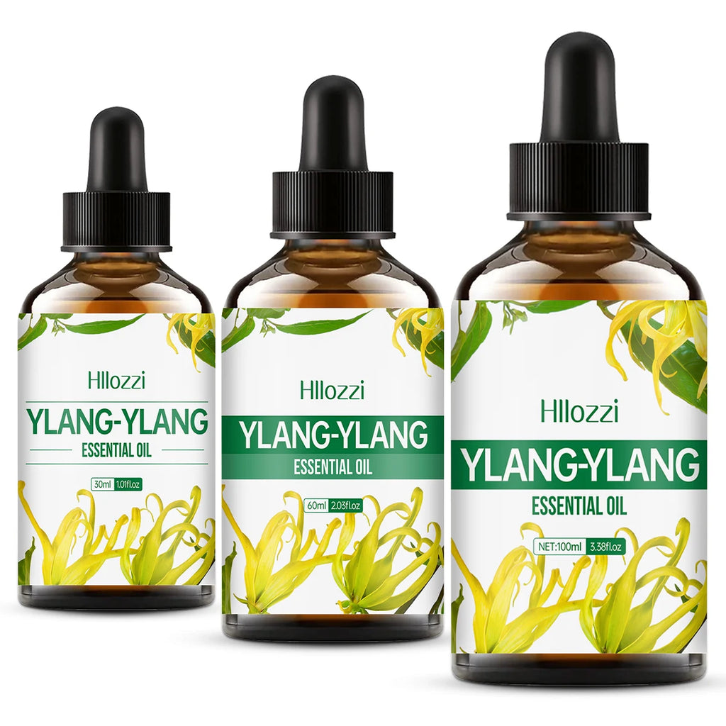 100ml/60ml/30ml Ylang Ylang essential oil For skin care, body care, hydration, long-lasting fragrance, multifunctional essential Zpaxo