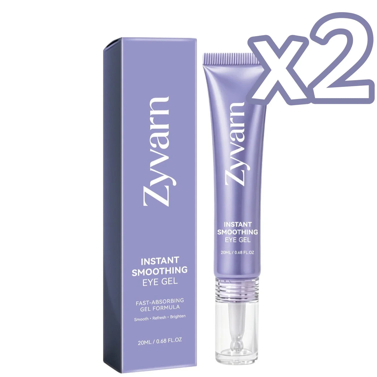 ZYVARN Instant Lift Eye Gel – Anti-Puffiness & Dark Circles Eye Treatment Gel Zpaxo 20g Boxed x 2pcs