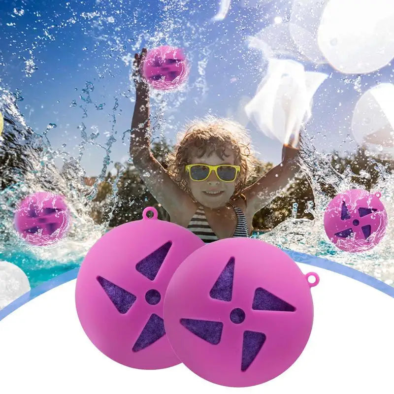 Reusable Water Balloons For Kids Splashing Balls Set Of 5 Fun Reusable Cool Games Water Balloons For Summer Boys Girls Party Zpaxo
