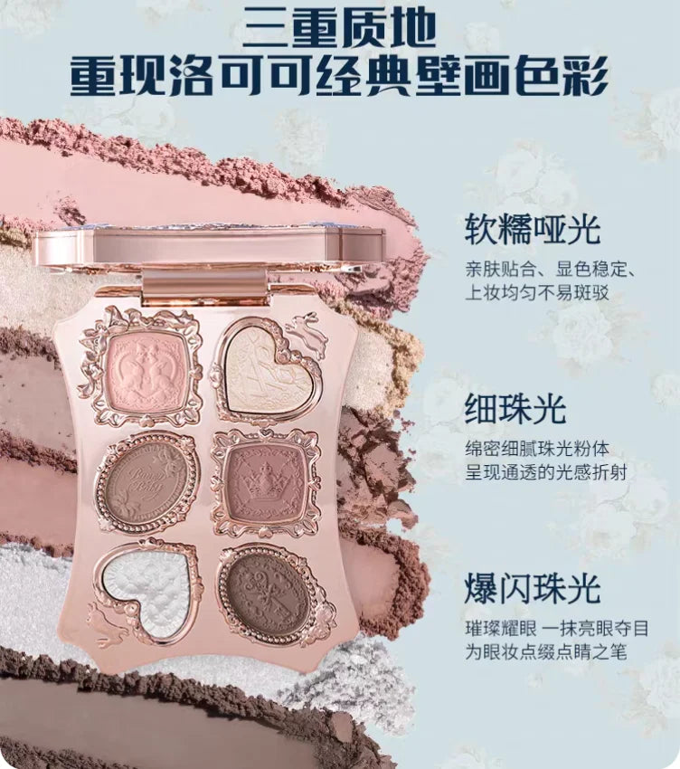 Flower Knows Eyeshadow Palette Bunny Garden Collection 6-color Rabbit Zpaxo