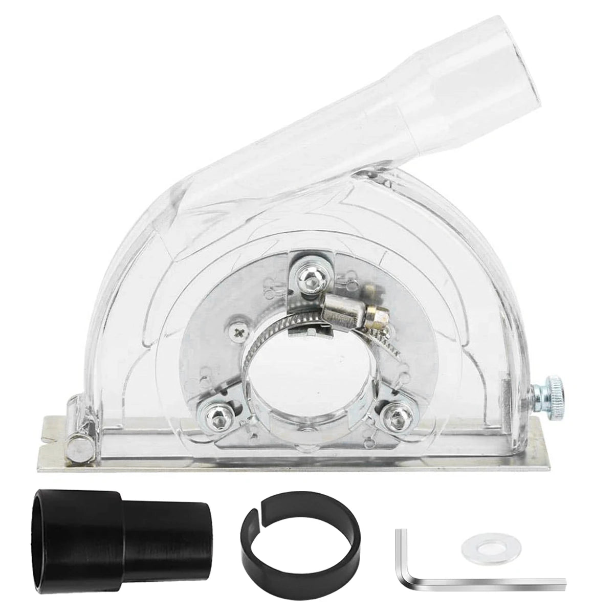 Attachments Dust Extractor Cutting Shroud Guard Professional Angle Grinder Guard Durable Grinding Cover Applicable 100/125/150 Zpaxo Transparent