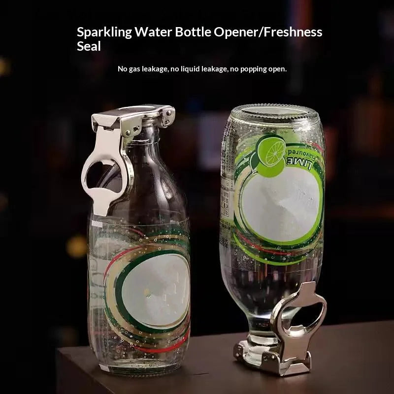 Multifunctional Folding Bottle Opener Sealed Lid Stainless Steel