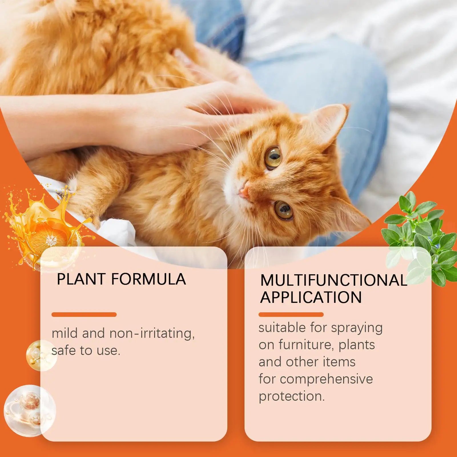 No Scratch Spray for Cats 100ml Anti Scratch Furniture Protector Spray Cat Training Spray to to Keep Cats off Furniture Sofas Zpaxo