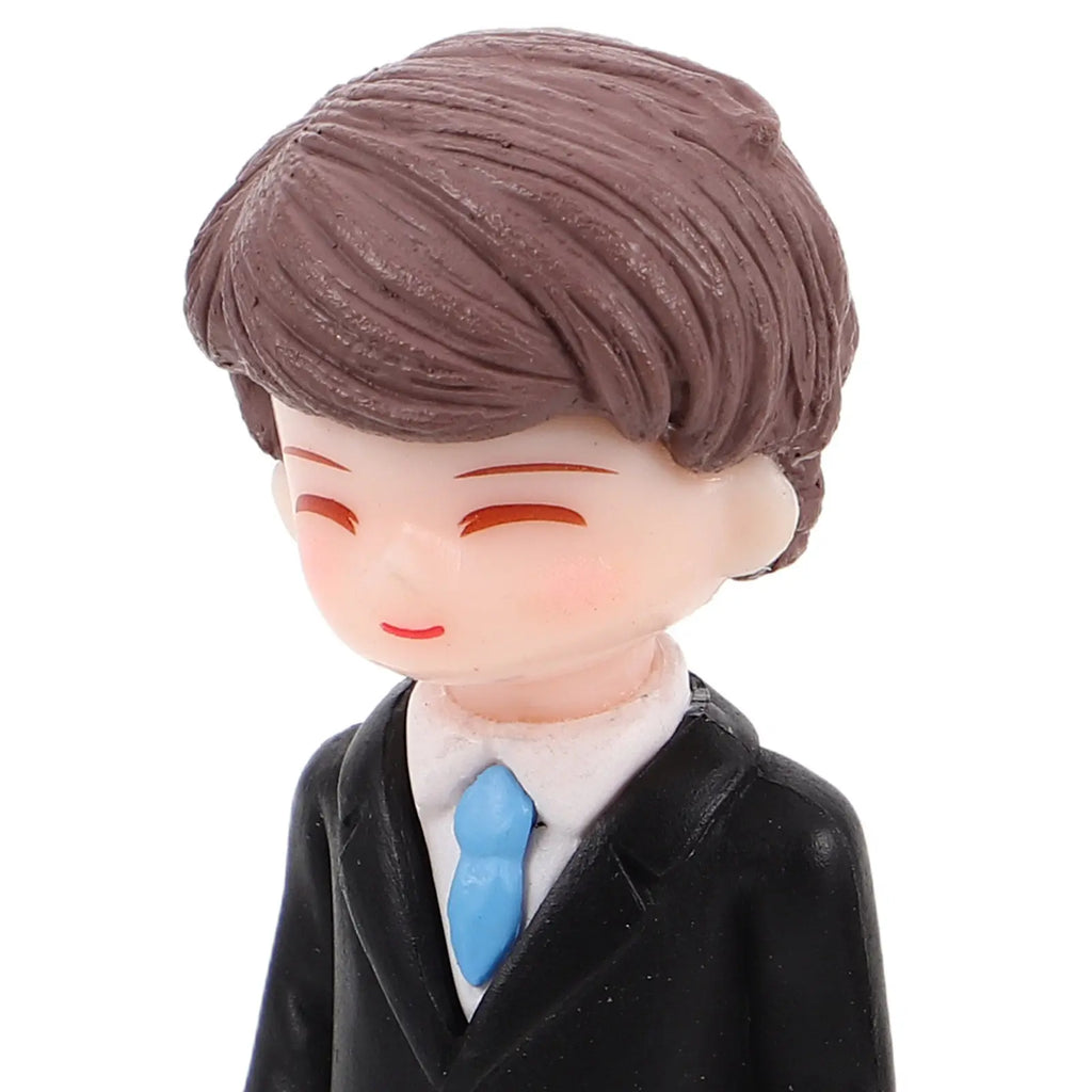 Resin Father Child Decoration Mini Sculpture Desktop Shelf Living