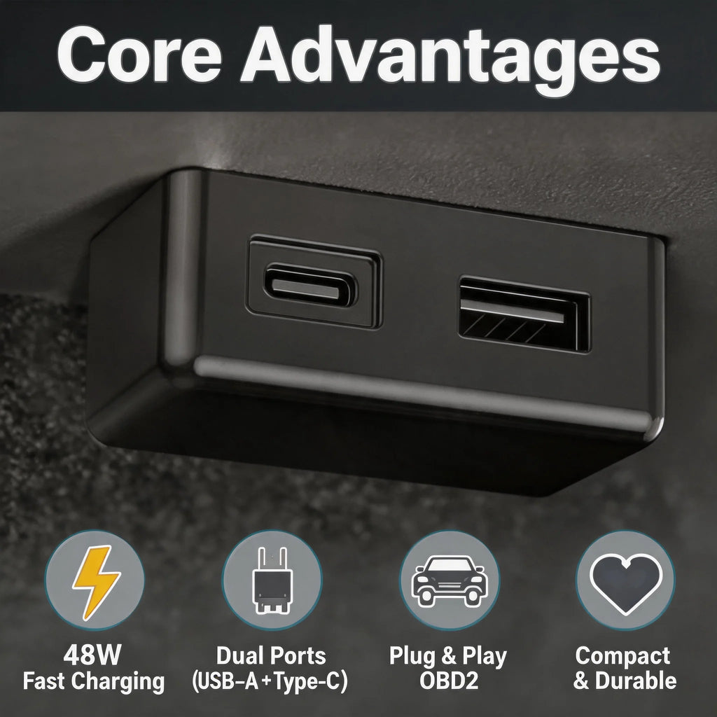Tesla Model 3/Y/X/S OBD2 Splitter Charging Adapter
