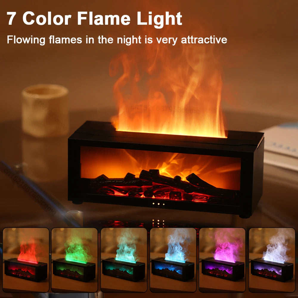 Aroma Humidifier Flame Essential Oil Diffuser Air Aromatherapy
