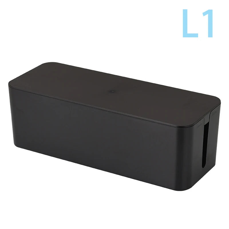 Simple Large Capacity Wire Management Box Dustproof Desktop Organizer Zpaxo L1