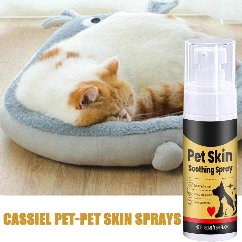 Pet Skin Spray Dogs Cats Itch Relief Soothing Gentle Care Sensitive