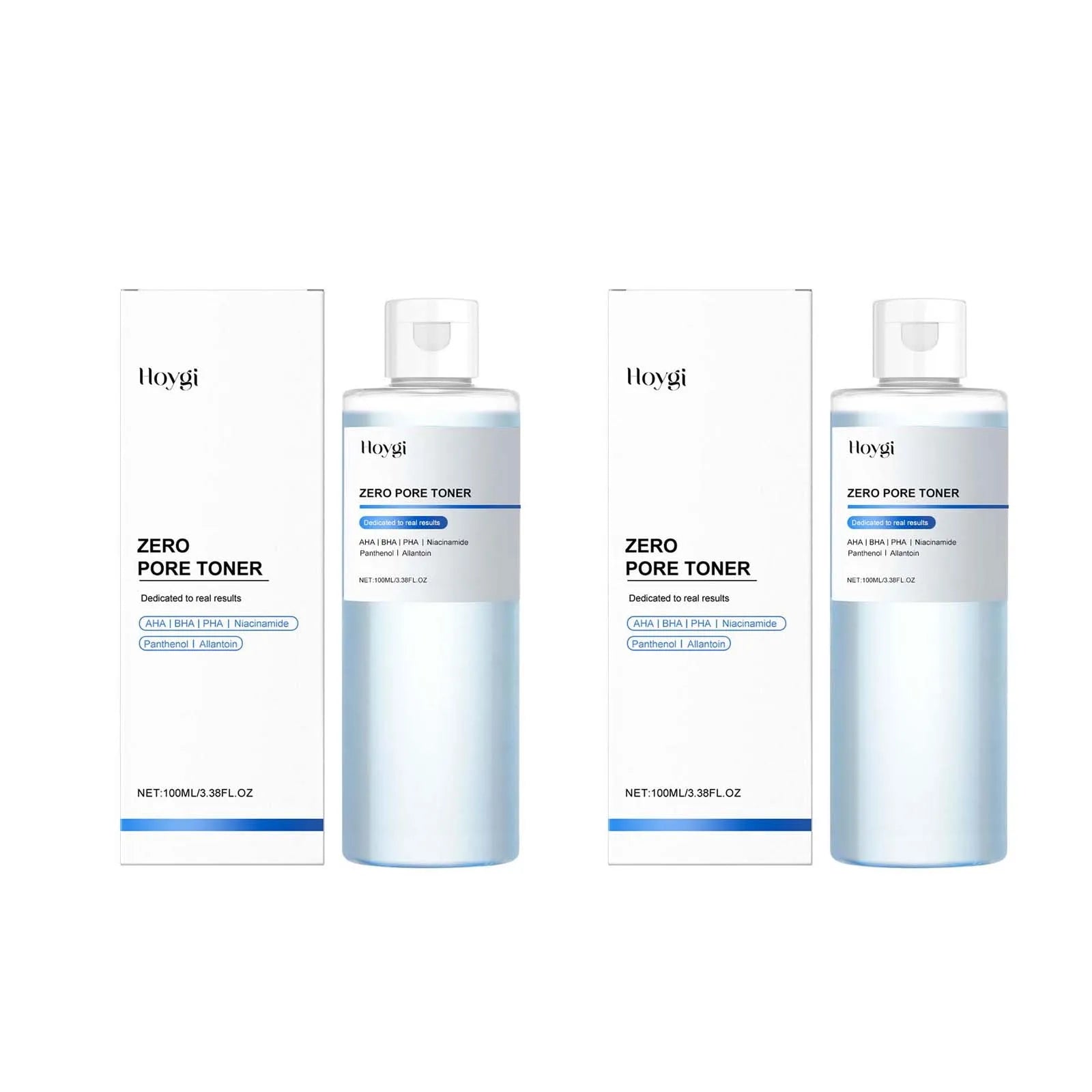 Hoygi Exfoliating Hydrating Toner – Pore Refining & Brightening Facial Toner Zpaxo 2 x 100ml Boxed
