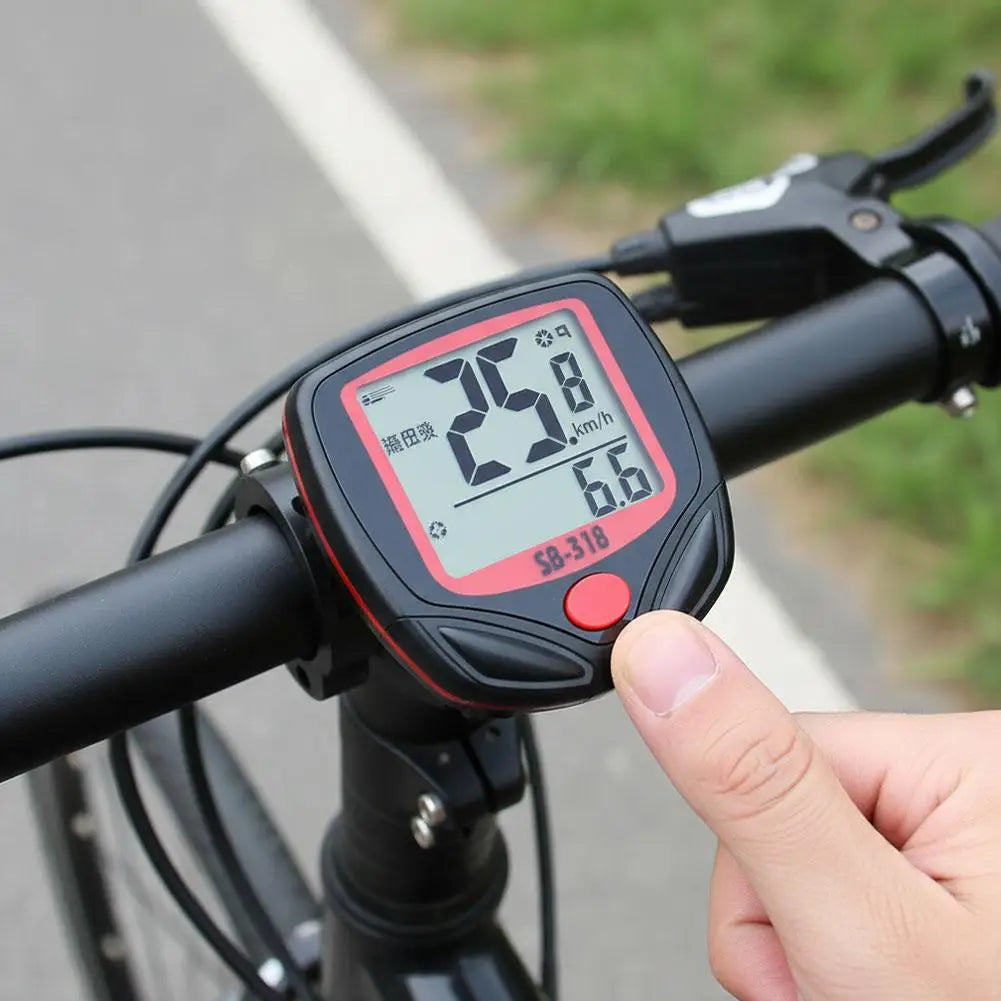 Waterproof Bicycle Digital Speedometer – Large LCD Bike Computer Bike Speedometer Zpaxo