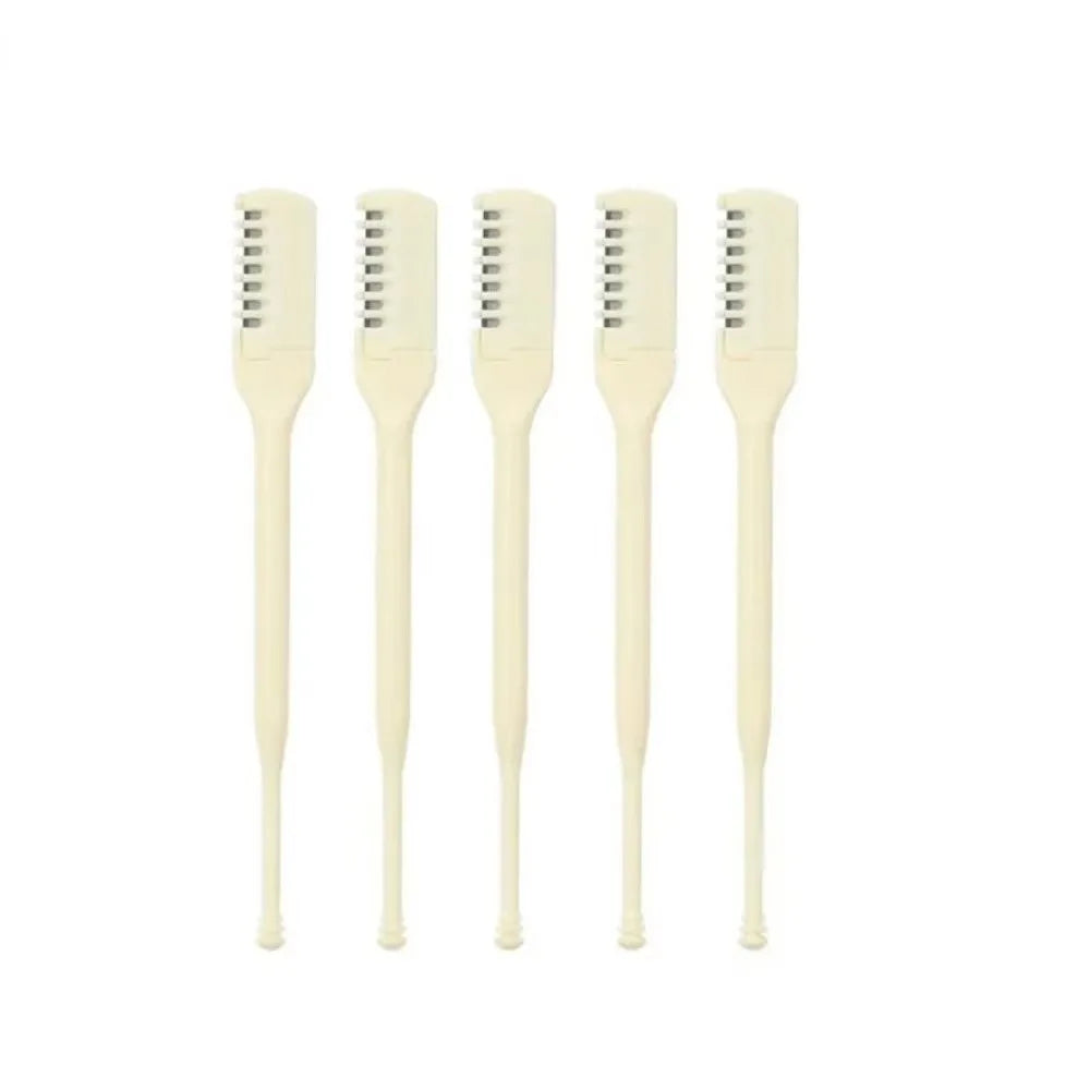 5PCS/10PCS Double Sided Nose Hair Trimmer 360 Degree Portable Nostril Cleaning Trimmer Reusable Nose Hair Scraper Hair Removal Zpaxo 5PCS