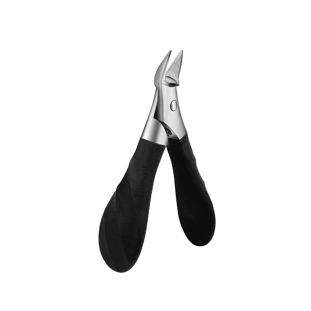 Professional Anti-Splash Slant Edge Nail Clipper Stainless Steel Eagle Beak Fingernail Clipper Trim Nails Manicure Tool Zpaxo Black