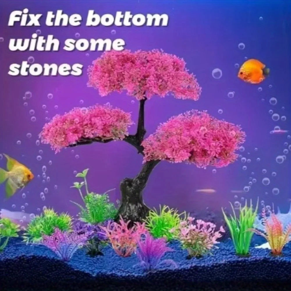 Aquarium Artificial Plastic Plants Decoration Goldfish Tank Betta