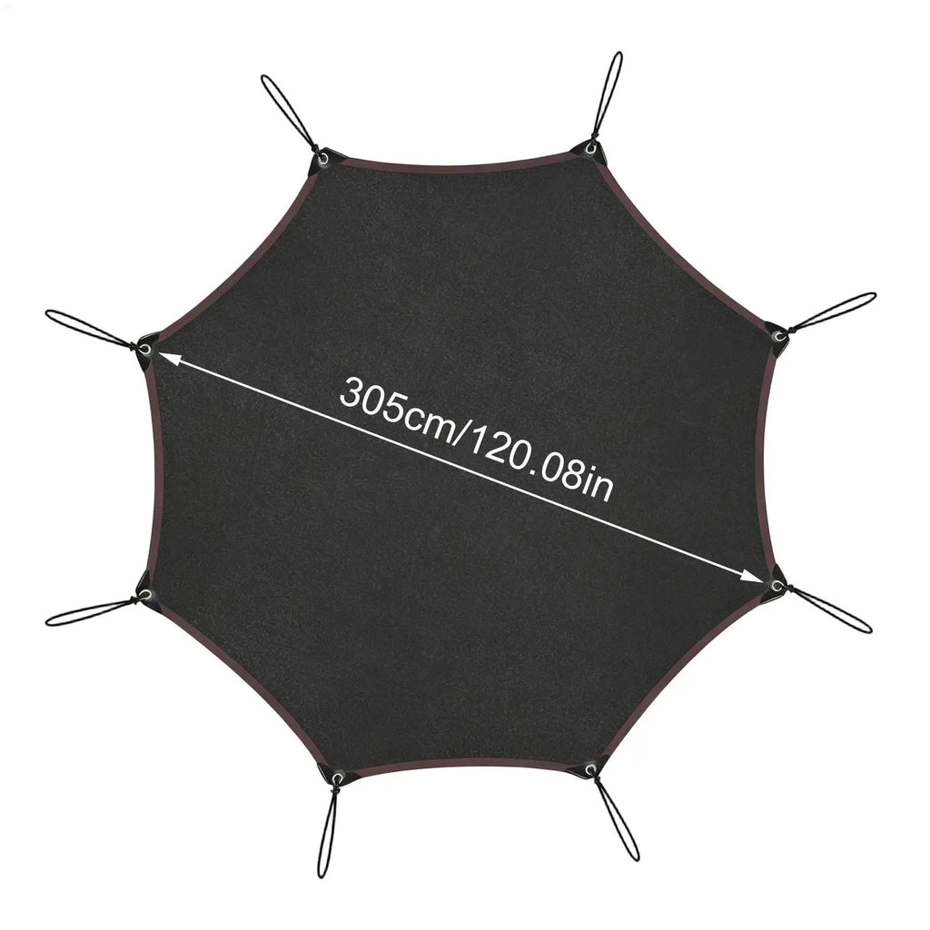 10/12/14FT Trampoline Sunshade Tent Cover Trampoline Shade Cover Trampoline Protection Cover Compatible Sunshade Accessories Zpaxo