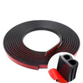 Soundproof Car Door Seal Strip 16M Dustproof Door Weather Strips Waterproof Rubber Double Layer Sealing Protector Outdoor Zpaxo B Type