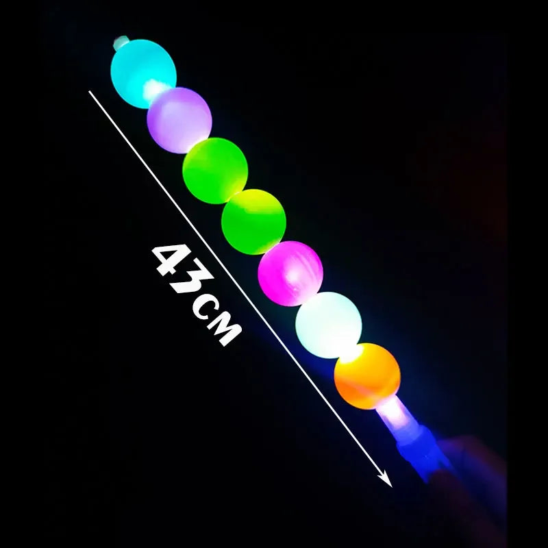 LED Glowing Sticks Sugar Gourd Candied Haws Light Up Stick Neon Party