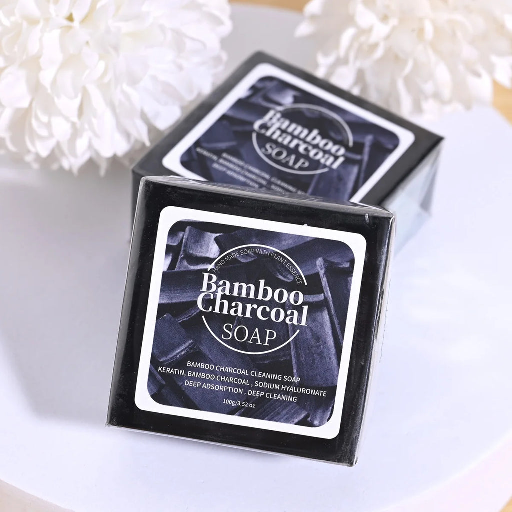 Bamboo Charcoal Handmade Soap – Deep Cleanse Face & Body Handmade Bar Soap Zpaxo