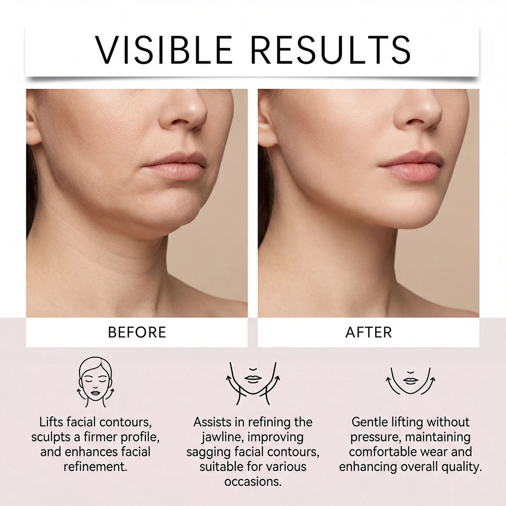 V Line Facial Contour Lifting Care Strap Soft Stretch Face Wrap Improve Jaw Line Invisible Breathable Beauty Tool Daily Care Zpaxo