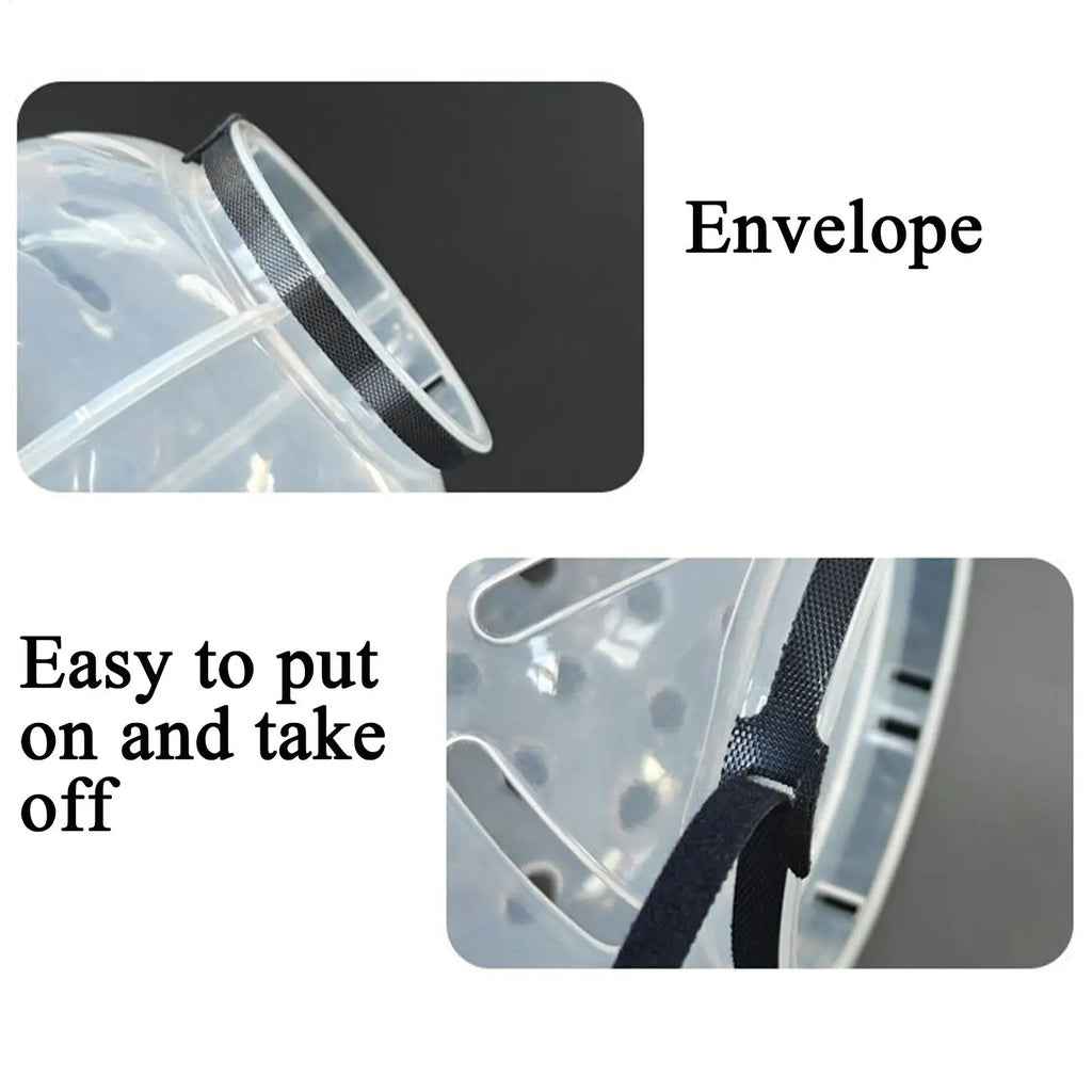 Cat Bubble Muzzle Transparent Breathable Face Cover Cat Hood for Small Dogs Bathing Shedding Nail Trimming Shower Behavior Zpaxo