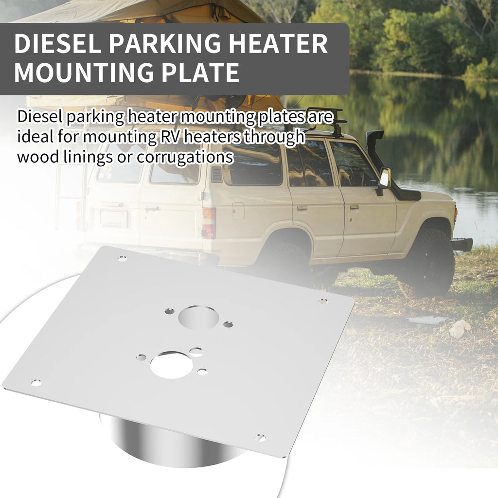 Diesel Heater Mounting Plate Diesel Heater Turret Mount Plate Floor Base Mount Bracket for Airtronic D2/D4/D1LC 60 mm Zpaxo